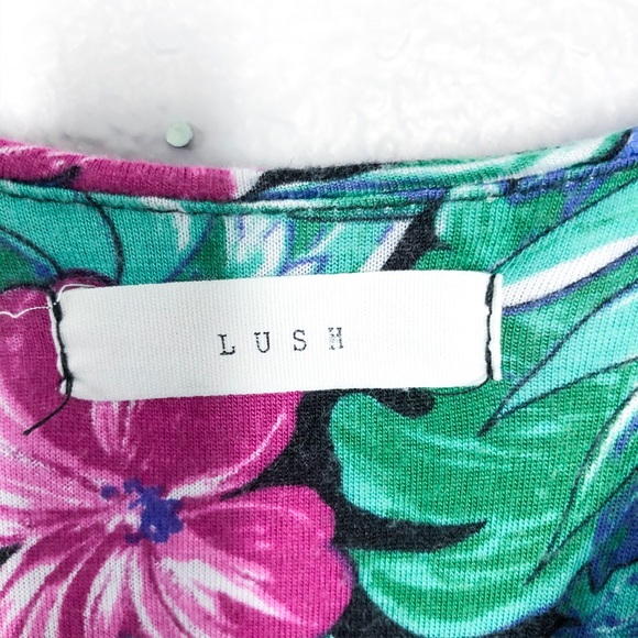 Lush Full Length Tropical Floral Dress - Picture 7 of 7